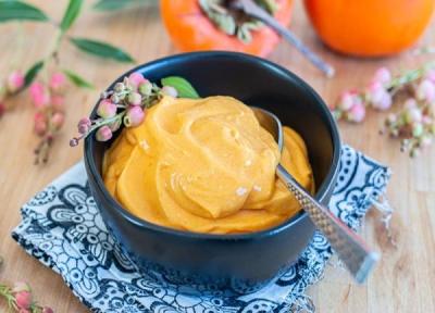 طرز تهیه بستنی خرمالو اسکوپی بدون دستگاه و بدون ثعلب طرز تهیه بستنی خرمالو اسکوپی بدون دستگاه و بدون ثعلب